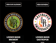 Tablet Screenshot of loomisbasinbrewing.com